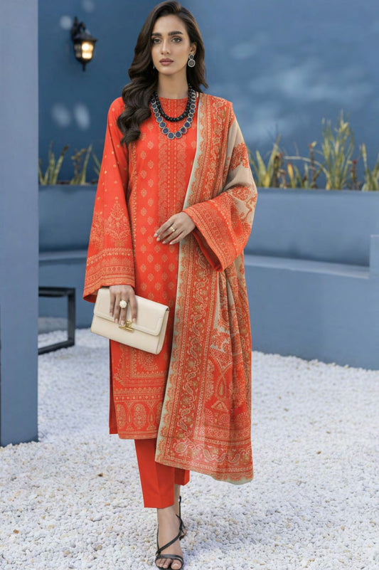 Lajawan Premium Lawn – 3PC Printed unstitched Vol-1 D-2