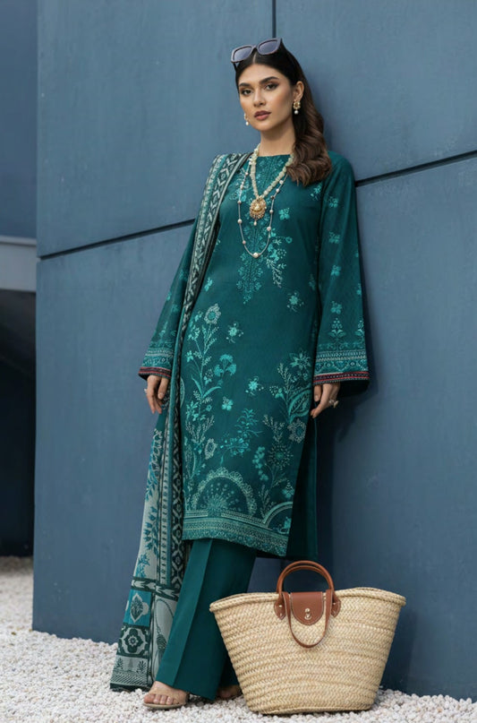 Lajawan Premium Lawn – 3PC Printed unstitched Vol-1 D-3