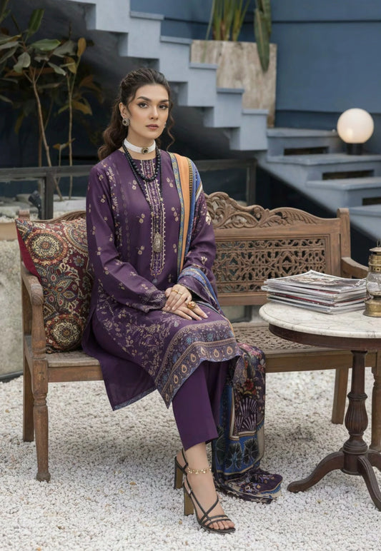 Lajawan Premium Lawn – 3PC Printed unstitched Vol-1 D-9